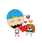 man wearing hat（個別スタンプ：35）