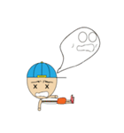 man wearing hat（個別スタンプ：38）