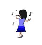鮮やかな人々（個別スタンプ：6）