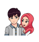 Couple Hijab（個別スタンプ：5）