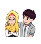 Couple Hijab（個別スタンプ：11）