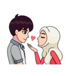 Couple Hijab（個別スタンプ：16）