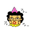ドット好きの女の子たち（個別スタンプ：5）
