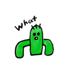 I wanna be cute cactus.（個別スタンプ：2）