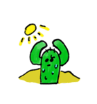I wanna be cute cactus.（個別スタンプ：3）