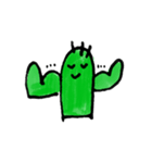 I wanna be cute cactus.（個別スタンプ：9）
