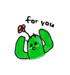 I wanna be cute cactus.（個別スタンプ：11）