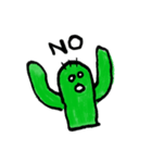 I wanna be cute cactus.（個別スタンプ：16）