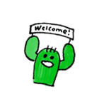 I wanna be cute cactus.（個別スタンプ：31）