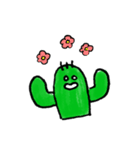 I wanna be cute cactus.（個別スタンプ：33）