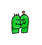 I wanna be cute cactus.（個別スタンプ：36）