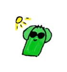 I wanna be cute cactus.（個別スタンプ：38）