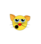 Cutie Flat Cat（個別スタンプ：34）