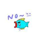 水中魚ーきんぐ まゆげちゃん（個別スタンプ：3）