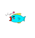 水中魚ーきんぐ まゆげちゃん（個別スタンプ：18）