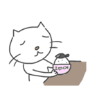 語らず猫（個別スタンプ：8）