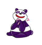 Funny Purple Babie-Panda（個別スタンプ：1）