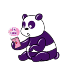 Funny Purple Babie-Panda（個別スタンプ：2）