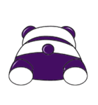 Funny Purple Babie-Panda（個別スタンプ：3）