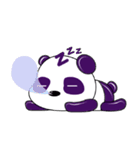 Funny Purple Babie-Panda（個別スタンプ：4）