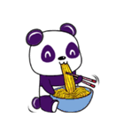 Funny Purple Babie-Panda（個別スタンプ：5）