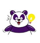 Funny Purple Babie-Panda（個別スタンプ：6）