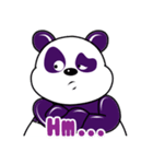 Funny Purple Babie-Panda（個別スタンプ：7）