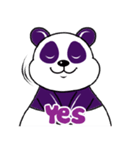 Funny Purple Babie-Panda（個別スタンプ：8）