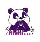 Funny Purple Babie-Panda（個別スタンプ：9）