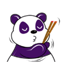 Funny Purple Babie-Panda（個別スタンプ：12）