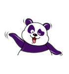 Funny Purple Babie-Panda（個別スタンプ：14）