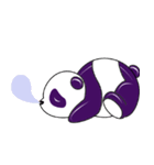 Funny Purple Babie-Panda（個別スタンプ：15）