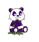 Funny Purple Babie-Panda（個別スタンプ：16）