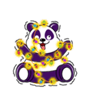 Funny Purple Babie-Panda（個別スタンプ：18）