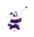 Funny Purple Babie-Panda（個別スタンプ：19）