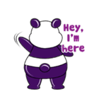 Funny Purple Babie-Panda（個別スタンプ：20）