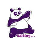 Funny Purple Babie-Panda（個別スタンプ：22）