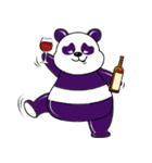 Funny Purple Babie-Panda（個別スタンプ：23）