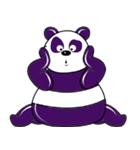 Funny Purple Babie-Panda（個別スタンプ：24）