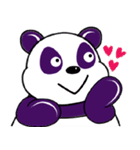 Funny Purple Babie-Panda（個別スタンプ：25）