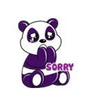 Funny Purple Babie-Panda（個別スタンプ：27）