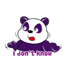 Funny Purple Babie-Panda（個別スタンプ：30）