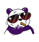 Funny Purple Babie-Panda（個別スタンプ：34）