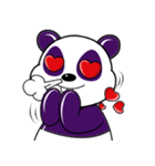 Funny Purple Babie-Panda（個別スタンプ：35）