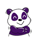 Funny Purple Babie-Panda（個別スタンプ：36）