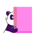 Funny Purple Babie-Panda（個別スタンプ：37）