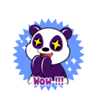 Funny Purple Babie-Panda（個別スタンプ：38）