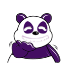 Funny Purple Babie-Panda（個別スタンプ：40）