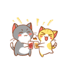 salmon cat and friend（個別スタンプ：28）