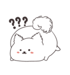 Cute White Dog（個別スタンプ：27）